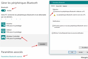 Connecter manette PS4 en bluetooth sur PC